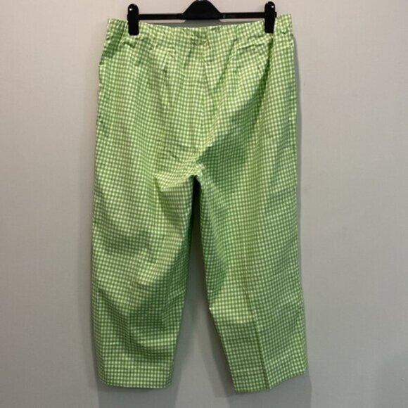 Coldwater Creek Green Plaid Pull-up Pants Size 20W - Picture 5 of 15